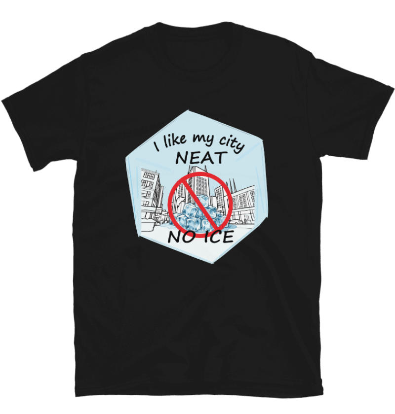 custom resistance tee, no ice t-shirt by kschoener.art 